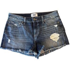 Paige Distressed Daryn Jean Shorts Size 28
